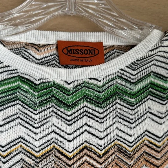 Missoni Multicolor Chevron Long Sleeve sweater Dress - Picture 7 of 9